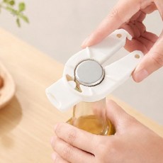 병뚜껑 잼 유리병 오프너 캔따개 파스타 소스 주방용 화이트 블랙, 1개
