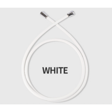 아쿠아듀오 샤워호스 2m, 화이트, 2mm