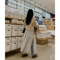 디오제니 시스루 뷔스티에 레이어드 원피스