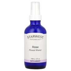 Starwest Botanicals 꽃수 장미 118ml(4fl oz) Botanicals (스타웨스트 보태니컬스), Starwest Botanicals (스타웨스트 보태니, 1개, 118ml
