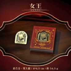 RAYRAYGO 番茄醬少女 貓咪貴族 復古鋅合金票據夾, 1個, 4.女王