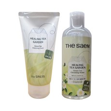 더샘 힐링 티 가든 그린티 클렌징2종(클렌징워터300ml+클렌징폼150ml), 1개