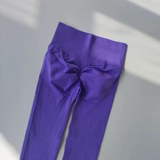 요가 필라테스 편안한 요가복 제품 피트니스 바지 편안함 헬스 하의 긴기장 운동바지, 25.블루퍼플 노주름 S