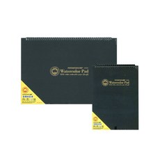 時代中西畫材 遵爵 POTENTATE 精裝鐵圈全棉水彩本 16K/8K 300g 粗紋 15頁, 1個