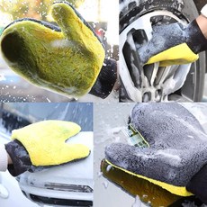 양면 극세사 세차용장갑 세차 워시 미트, 2개