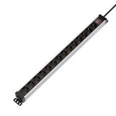 파워존 유커먼 고용량 알루미늄 멀티탭 4000W 에어컨 냉장고 멀티콘센트 과부하 파워탭 14구, 14구 1.5m 실버, 1개