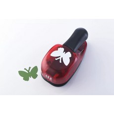 우표펀치 모양 펀칭기 소형 눈꽃 우표수장 다꾸 원형, 1개, 대형 대형 나비 45mm