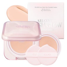 [한정기획] 클리오 킬커버 메쉬 글로우 에센셜 쿠션 기획세트 [본품+리필]+퍼프 2매, 21C 란제리, 1개