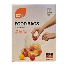 이지엔 일회용 비닐백 중형 1200매 25x35cm 위생백 코스트코, 1개, 중(M), 1200개