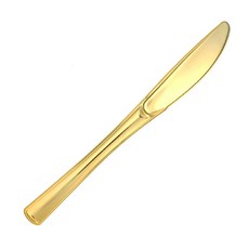 쓱싹 고급 플라스틱 클래식 골드 일회용 나이프 19.7cm, 20개입, 3개
