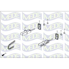 MEDE 適用於 Harley Davidson X440 鍊條調整器 節鏈器, 詳見包裝, 詳見包裝, 3號位置 後搖臂蓋