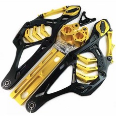 CJ Ebike 電動車平叉 大魚骨, 1個, Gold Black