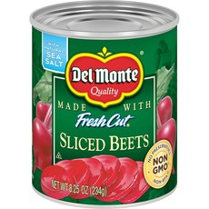 Del Monte 델몬트 천연 해염 절단 비트 슬라이스 캔, 234g, 6개