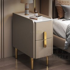 實木迷你床頭櫃現代簡約20cm儲物櫃小型收納櫃輕奢巖闆超窄床邊櫃床頭櫃 床邊櫃 床邊桌 邊櫃 側櫃, 公主粉-高端實木款,25cm寬X40cm深X50cm高, 1個