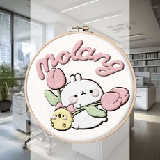 펀치펠트 플라워 바느질 DIY 소품 미술 취미 공작