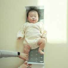 누워서재는 유아 아기 키재기 발사이즈측정 신생아 키재기자, 1개, 유아키재기+스티커포함