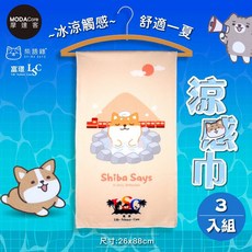 【富璟】柴語錄聯名款涼感巾-三入組四款可選 廢柴 阿吉 太子, 1個, 鐵道溫泉