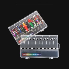 레저킹 프리미엄 10구 투명 루어 에기 케이스, 4개, clear