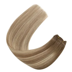 쿠쿠스토어 Ugeat 헤어 위브 익스텐션 여성 부드러운 천연 번들 14-24 인치 100G 바느질, 01 > = 45, 03 20 inches 100G, 06 9A-0-9A
