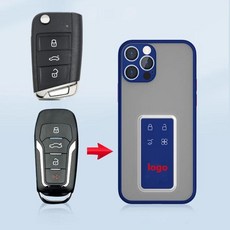 스마트키 VW 아우디 혼다 도요타 포드 볼보 닛산용 디지털 자동차 스마트 원격 키 PEK 키리스 카드 수정, 1개