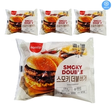 삼립 스모키더블버거 170g 냉동햄버거, 4개