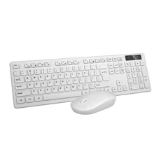 無線靜音鍵盤滑鼠套裝，輕薄便攜人體工學設計，辦公家用首選, 白色, 15578, 44*13*2.2CM