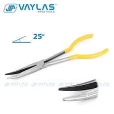 플라이어 수공구 팁 바늘 O 45 다기능 인치 25 11 90 도 역학 코 모양 구부러진 직선, 1 piece 25 deg es, 1개