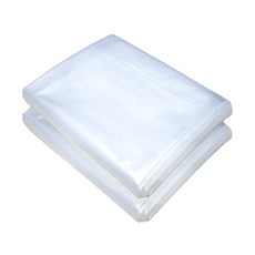 BINILJEONMUNOL 露營 改造 大型 蓋佈防風塑膠布(加厚款) 4mX5m, 2個, 透明