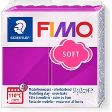 Staedtler FIMO Effects 폴리머 클레이 - -주얼리 조각용 오븐 베이킹 클레이 마노 블루 젬 8020-386, 57 g (Pack of 1), 퍼플