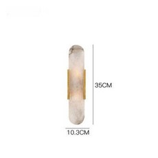 대리석 벽등 복도 레스토랑 머리맡 침실 카페 무드등, 올코퍼 소형 10cm x 35cm 화이트