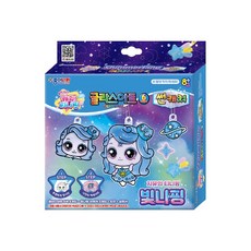 종이나라 / 캐치 티니핑 글라스아트 썬캐쳐 / 캐치티니핑 티니핑글라스아트 썬데코 윈도우아트 윈도우데코 썬데코모빌 스테인드글라스 키링만들기 티니핑키링 물감놀이, 2.빛나핑, 1개