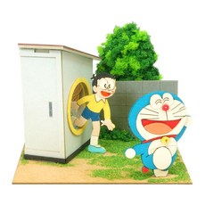 Sankei 哆啦A夢 DIY 紙模型微型場景 穿透環款 藝術擺飾, 1個, 14-穿透環