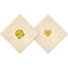 네모냅킨 3천매, 윙크&하트냅킨(갈색), 1세트, 3000개