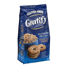Osem Gratify Gluten Free Sesame T Osem Gratify Gluten Free Sesame Thins - GF Pretzel Snack Gluten-F, 297g, 1개, 참깨