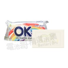OK家事皂 清潔皂 萬用皂 萬用去污皂 去垢 肥皂 洗衣皂 香皂 150g 去污去漬皂 印尼家事皂 印尼皂, 1個, 潔淨白