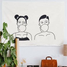 풍선껌S 패브릭 벽꾸미기 패브릭그림 벽걸이그림