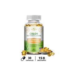 NCER COLON CLEANSING SUPPLEMENT 남성과 위한 전신 결장 소화 조절 건강 120 캡슐, 1개