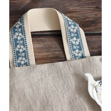 퀼트스타 내추럴 스프링 플라워 자수레이스_빈티지블루 228, 1개, 빈티지블루