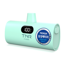 티앤알 2026년 신제품 삼성셀 보조배터리 5000mAh 국내제조 도킹형 고속충전 22.5W P-5300A 아이폰 호환, 민트, P-5300A(C타입)