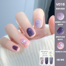 맥스파인 떼어내는 필오프 시럽 네일 3종 세트 램프 없는 자연건조 퀵드라이 매니큐어 톤업 글리터, 1개, 12g, V19 자천낙성하