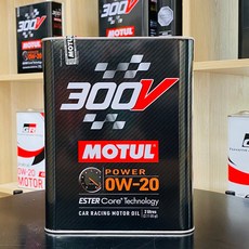 MOTUL 300V 5W30 雙酯類 全合成機油 2L 鐵罐, 1個, 0W20 (2代目最新鐵罐) 2L