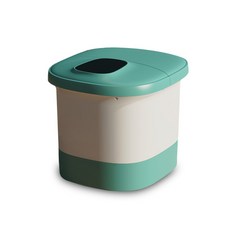 110V触屏自动按摩足浴盆家用泡脚器智能足浴桶, 1個, 墨绿色:1台