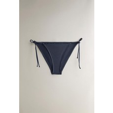 ZARA 자라 리본 비치 비키니 팬츠 - 미디움 블루 125895