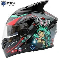 Jiekai 오토바이 풀 헬멧 듀얼 렌즈 블루투스 모토 크로스 안전 DOT 인증 Casco Moto, 02 L, 02 A16