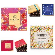 Godiva 巧克力禮盒 27顆裝 紅色禮盒 聖誕節禮物, 1個, 彩色禮盒18顆裝（2026/08）,一盒