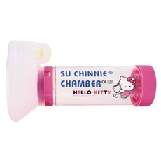 舒喘寧 吸藥輔助器 適用於定量噴霧吸入劑(MDI) 醫療器材, 1個, 兒童型 (Hello Kitty)