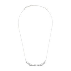 앰부쉬 스털링 실버 플레임 로고 네크리스