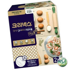 크리넥스 뽑아쓰는 키친타올 3겹 x입 휴지 빨아쓰는 행주 생활용품 화장지 주방용품, 2개, 2매