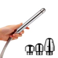 일자형 관장 샤워기 헤드 관장기구 직장 치질 세척기, 1개