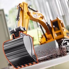 제이베니-1148 무선 굴삭기 RC완구 대형 포크레인 덤프트럭 불도저 합금 중장비 엔지니어링, 2. 합금 11패스 굴삭기 - 블랙